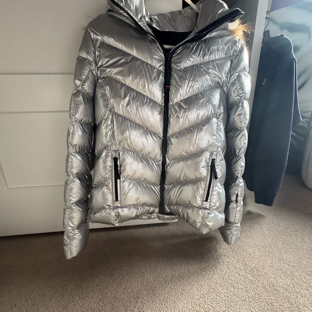 Bogner Fire and Ice Silver Ski Jacket size 6 Snall